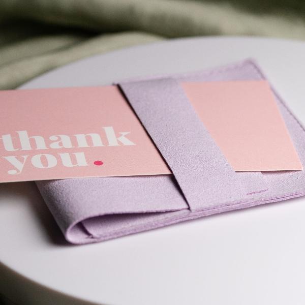 Versandverpackung Lila Rosa